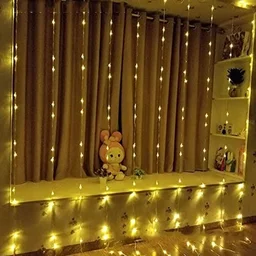 WATERFALL WW, Meteor Shower String Light 6 Feet × 10 Feet with 8 Modes Controller | Waterproof Decorative LED Curtain Light(0043)