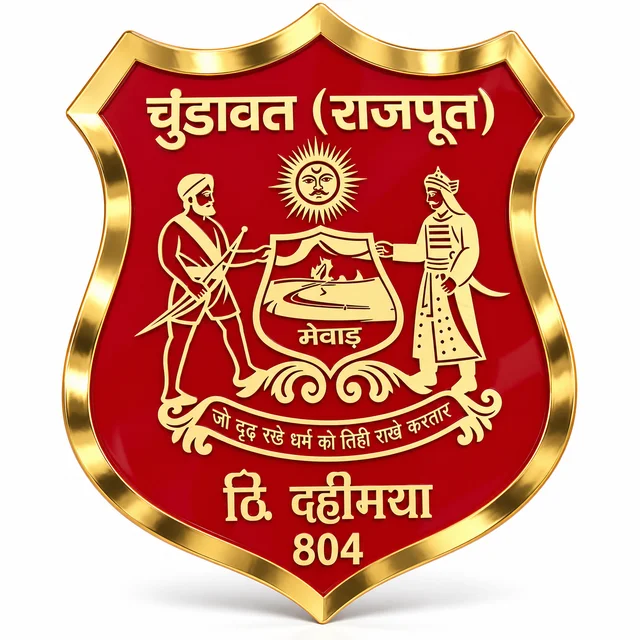Chundawat (Rajput)  Royal Premium Acrylic Plate | Red  