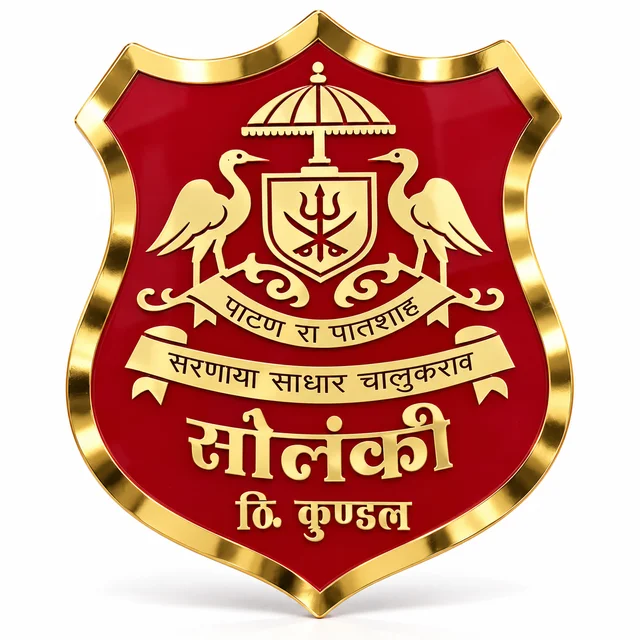 Solanki (Chaulukya)  Royal Premium Acrylic Plate | Red  