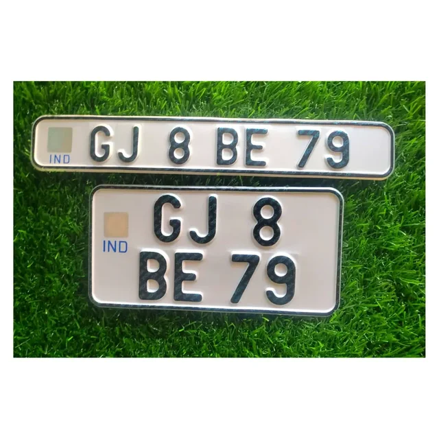 Bike IND Number Plate - BIKE, Only Back Side