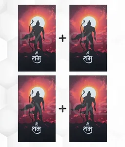 Shree Ram Mobile Skin ( Premium Mobile Skins ) - 1 Piece