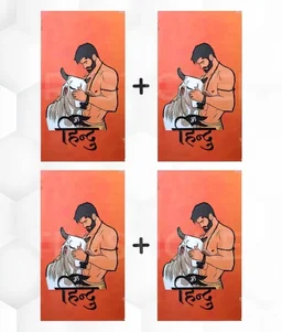 HINDU Mobile Skin ( Premium Mobile Skins ) - 2 Piece