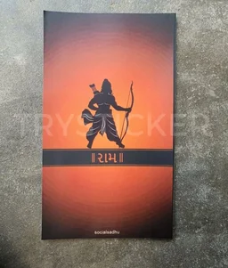 Shree Ram Mobile Skin ( Premium Mobile Skins ) - 2 Piece