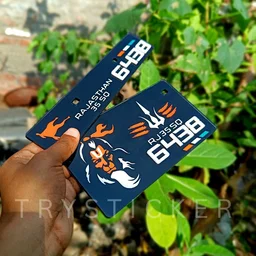 Premium Hanuman Ji Number Plate ( Jai Shree Ram ) - Car, Front Side + Back Side