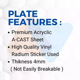 Premium Mahadev Number Plate ( White ) - Bike, Front Side + Back Side