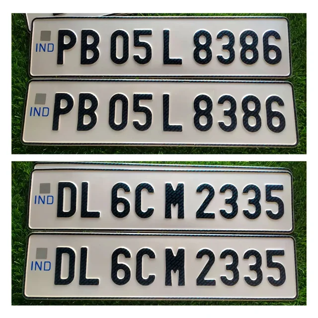Car IND Number Plate - CAR, Only Front Side