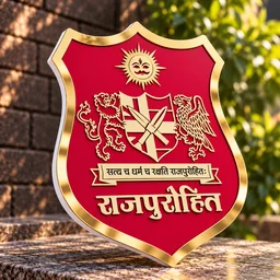 Trysticker Rajpurohit Royal Premium Acrylic Plate | Red - 6 X 5 Inch | Mini
