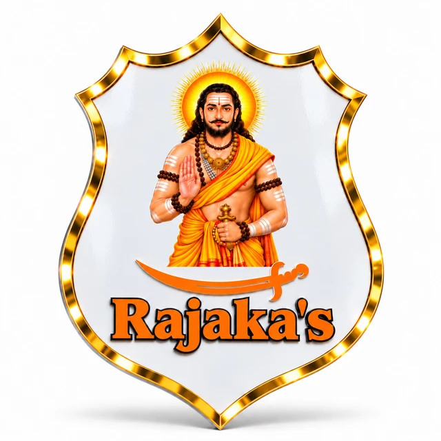 Rajaka's Royal Premium Acrylic Plate | White