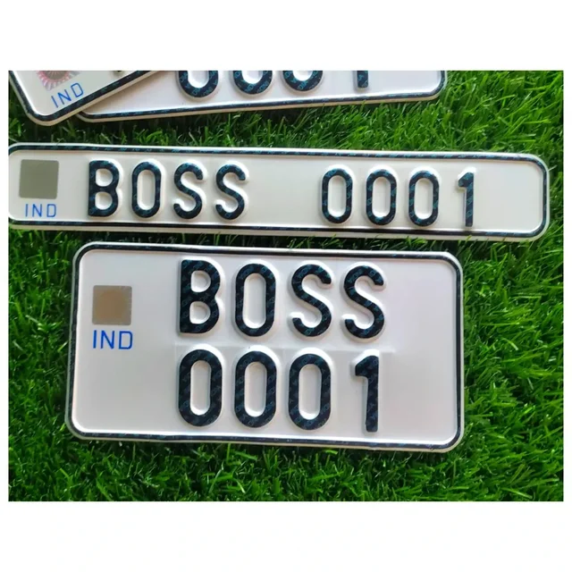 Bike IND Number Plate - BIKE, Only Front Side