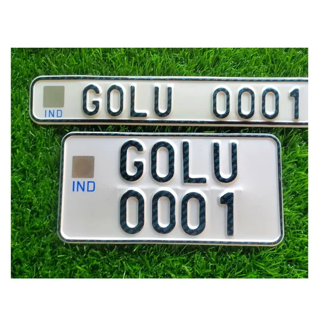 Bike IND Number Plate - BIKE, Only Back Side