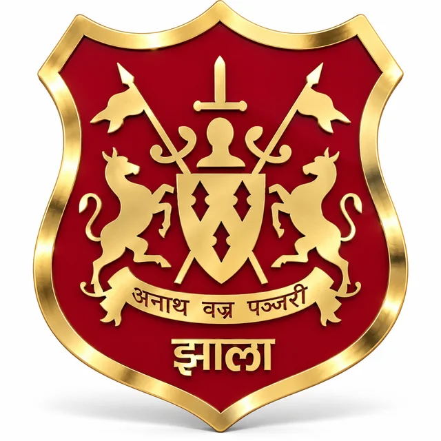 Jhala Rajput  Royal Premium Acrylic Plate | Red 