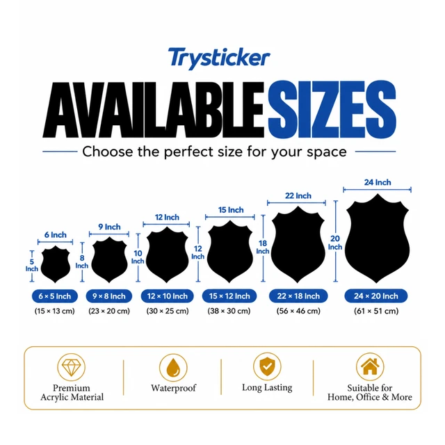 Trysticker Thakur Royal Premium Acrylic Plate | Red & Gold - 6 X 5 Inch