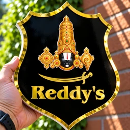 Trysticker Reddy's Royal Premium Acrylic Plate | Black - 6 X 5 Inch | Mini