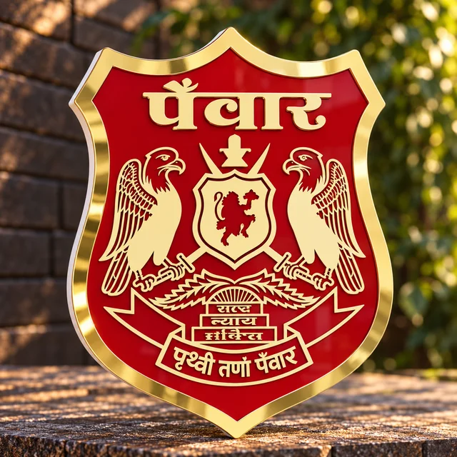 Panwar  Royal Premium Acrylic Plate | Red   