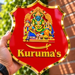 Trysticker Kuruma's Royal Premium Acrylic Plate |Red - 6 X 5 Inch | Mini