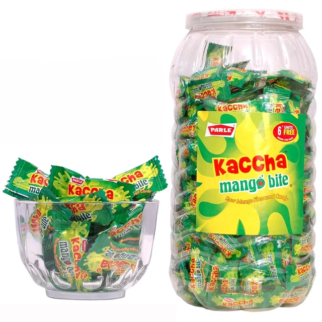 PARLEÂŽ Kaccha Mango Bite Raw Mango Flavoured Candy, 1 Jar,