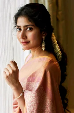 ✨ Sai Pallavi-Inspired Tissue Silk Saree ✨