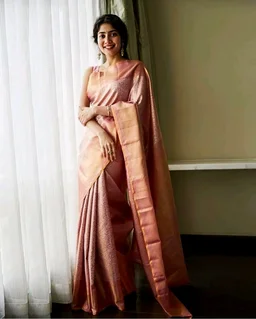 ✨ Sai Pallavi-Inspired Tissue Silk Saree ✨