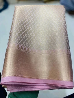 ✨ Celebrity Inspired Golden Zari Tissue Saree ✨