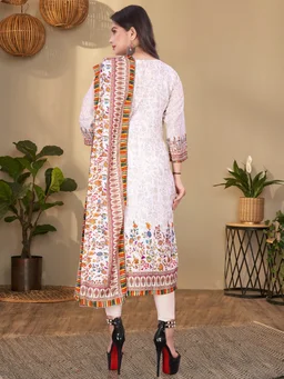 Dark Colour Digital Print Hit Kurti & Dupata ,Pant - L
