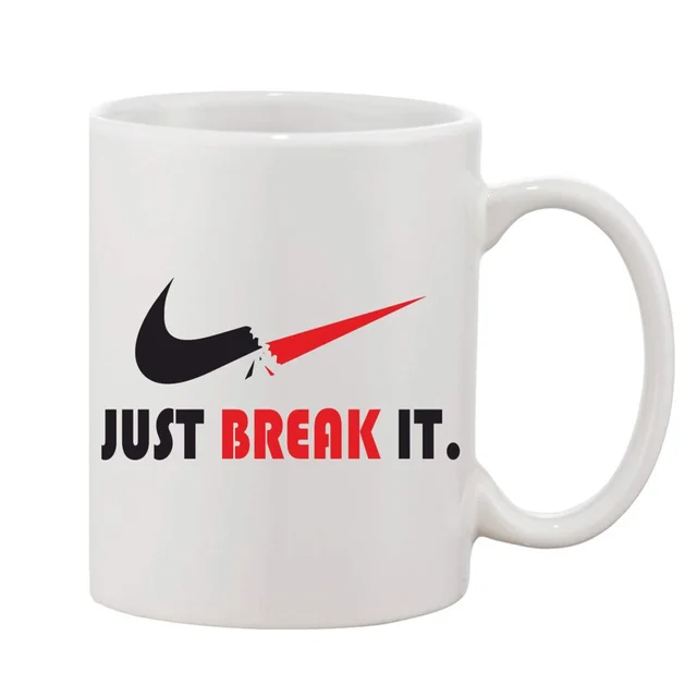 Printed Ceramic Coffee Mug - 1 Pieces, White, 11oz - 11 Oz, 0.44, White