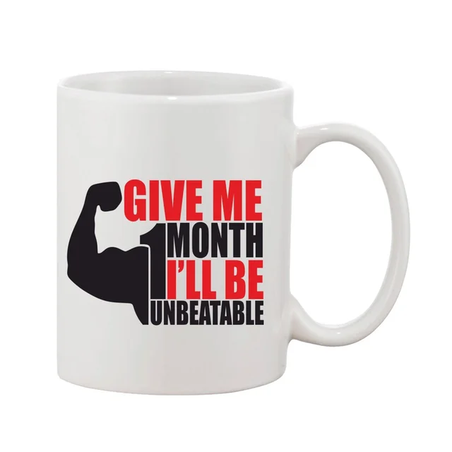Printed Ceramic Coffee Mug - 1 Pieces, White, 11oz - 11 Oz, 0.44, White
