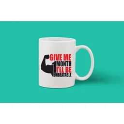 Printed Ceramic Coffee Mug - 1 Pieces, White, 11oz - 11 Oz, 0.44, White