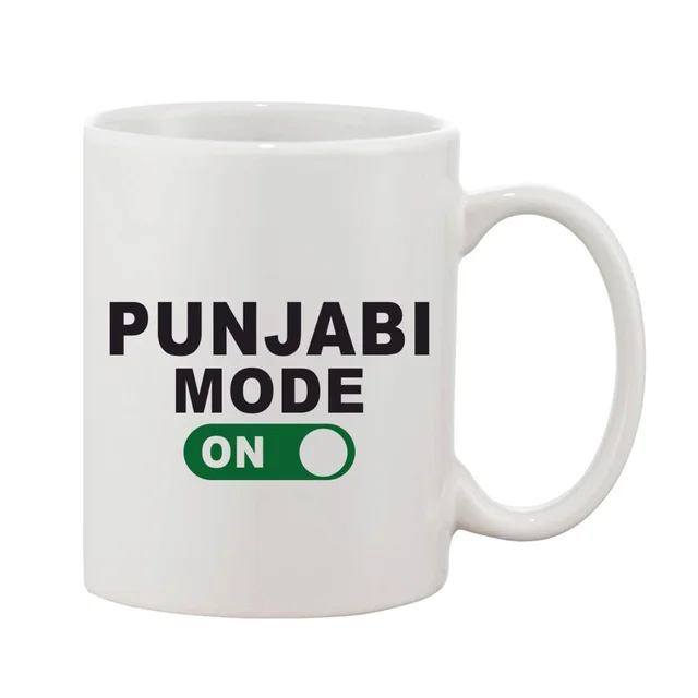 Printed Ceramic Coffee Mug - 1 Pieces, White, 11oz - 11 Oz, 0.44, White
