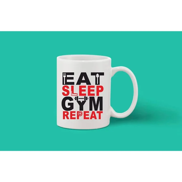 Printed Ceramic Coffee Mug - 1 Pieces, White, 11oz - 11 Oz, 0.44, White