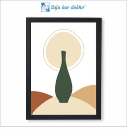 SAJA KAR DEKHO Vase Posters High Quality Weather Resistant HD Wall Frame | 18 x 12 inch | - 18 X 12 inch