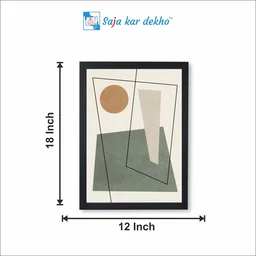 SAJA KAR DEKHO Canvas Painting Anime Posters Sticky High Quality Weather Resistant HD Wall Frame | 18 x 12 inch | - 18 X 12 inch