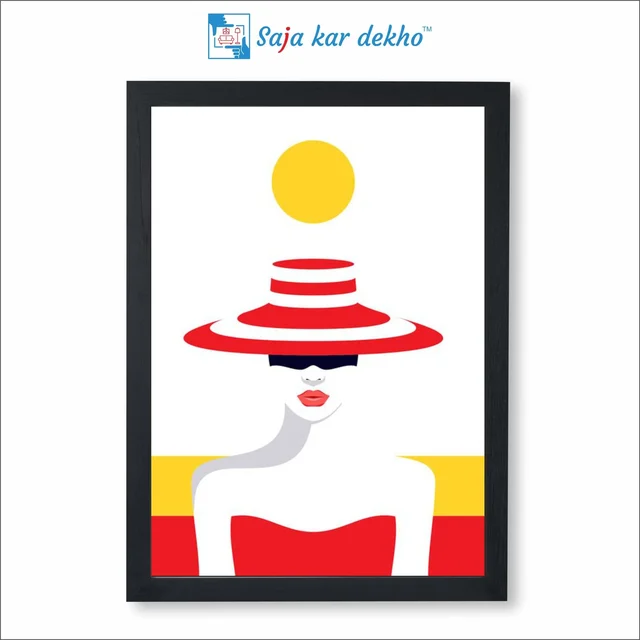 SAJA KAR DEKHO Splendid Pales Boutique High Quality Weather Resistant HD Wall Frame | 18 x 12 inch | - 18 X 12 inch