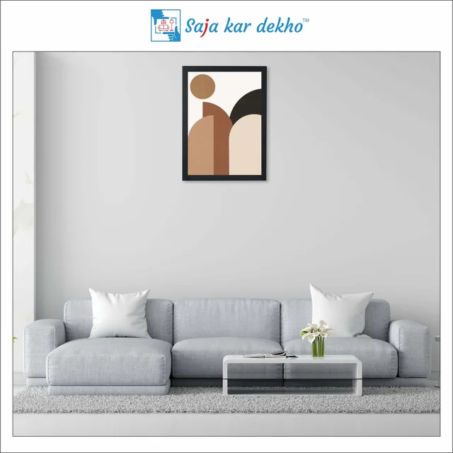 SAJA KAR DEKHO Abstract Modern Art High Quality Weather Resistant HD Wall Frame | 18 x 12 inch | - 18 X 12 inch
