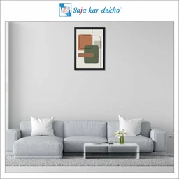 SAJA KAR DEKHO Abstract Art High Quality Weather Resistant HD Wall Frame | 18 x 12 inch | - 18 X 12 inch