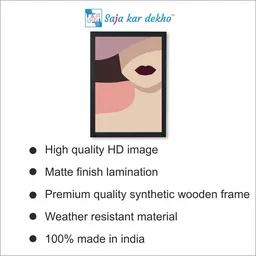 SAJA KAR DEKHO Poster Of Modern Art High Quality Weather Resistant HD Wall Frame | 18 x 12 inch | - 18 X 12 inch