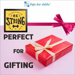 SAJA KAR DEKHO Never Give Up Be Strong Motivation Quotes High Quality Weather Resistant HD Wall Frame | 12 x 12 inch | - 12 X 12 inch