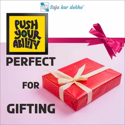 SAJA KAR DEKHO Push Your Ability Motivation Quotes High Quality Weather Resistant HD Wall Frame | 12 x 12 inch | - 12 X 12 inch