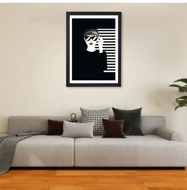 SAJA KAR DEKHO Nutcase Cool Sexy Digital High Quality Weather Resistant HD Wall Frame | 18 x 12 inch | - 18 X 12 inch