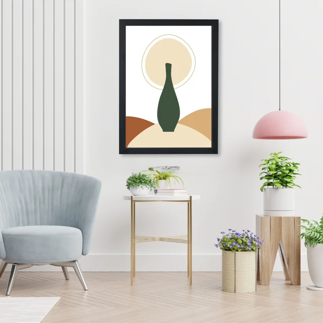 Vase Posters High Quality Weather Resistant HD Wall Frame | 18 x 12 inch |