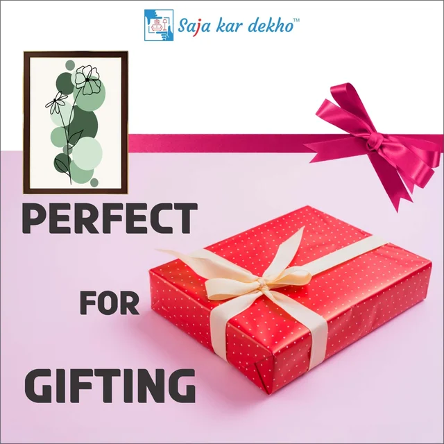 SAJA KAR DEKHO Flower Art High Quality Weather Resistant HD Wall Frame | 18 x 12 inch | - 18 X 12 inch