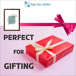 SAJA KAR DEKHO Line Flower Art High Quality Weather Resistant HD Wall Frame | 18 x 12 inch | - 18 X 12 inch