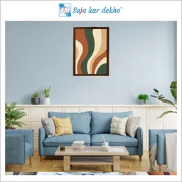 SAJA KAR DEKHO Aesthetic Art High Quality Weather Resistant HD Wall Frame | 18 x 12 inch | - 18 X 12 inch