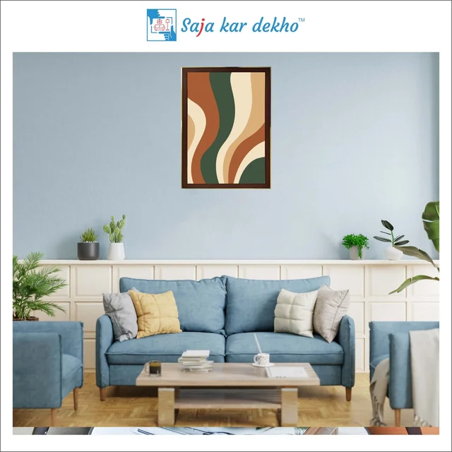 SAJA KAR DEKHO Aesthetic Art High Quality Weather Resistant HD Wall Frame | 18 x 12 inch | - 18 X 12 inch