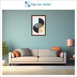 SAJA KAR DEKHO Metallic Paradigm High Quality Weather Resistant HD Wall Frame | 18 x 12 inch | - 18 X 12 inch