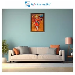 SAJA KAR DEKHO Chhatrapati Shivaji Maharaj High Quality Weather Resistant HD Wall Frame | 12 x 18 inch | - 12 X 18 inch