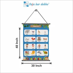 saja kar dekho OPPOSITE Wall Handing Poster For Kids | OPPOSITE With Picture High Quality Weather Resistant HD Wall Poster | 30 x 48 inch | - 30 x 48 inch