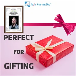 saja kar dekho Elon Musk Motivational Thought High Quality Weather Resistant HD Wall Frame | 18 x 12 inch | - 18 x 12 inch