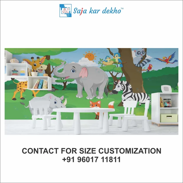 Wall Handing Wallpaper For Pre School | Picture High Quality Weather Resistant HD Wall Paper | 5 x 10 ft |