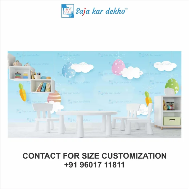 Saja kar dekho Wall Handing Wallpaper For Pre School | Picture High Quality Weather Resistant HD Wall Paper | 5 x 10 ft | - 5 x 10 ft