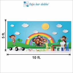 Saja kar dekho Wall Handing Wallpaper For Pre School | Picture High Quality Weather Resistant HD Wall Paper | 5 x 10 ft | - 5 x 10 ft